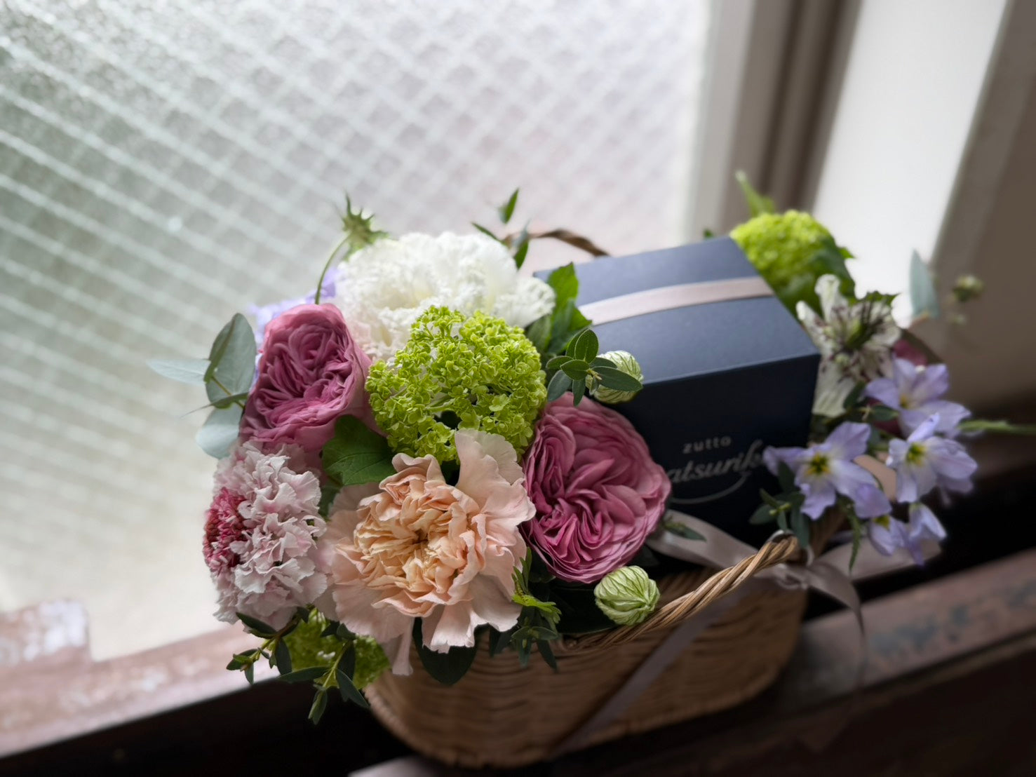fleurite kigi × zutto matsurika 生花とハンカチのセット