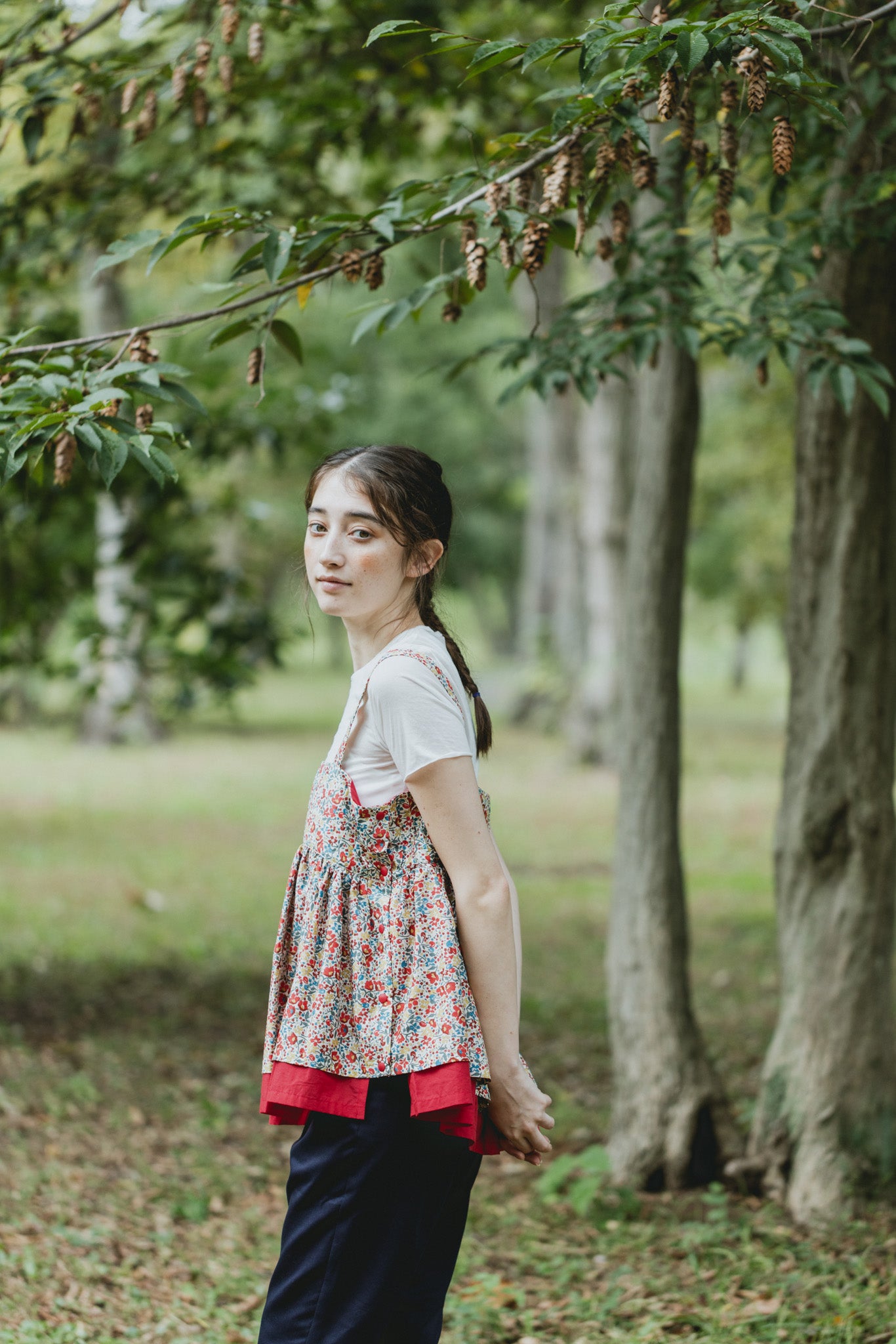 双层无袖自由上衣