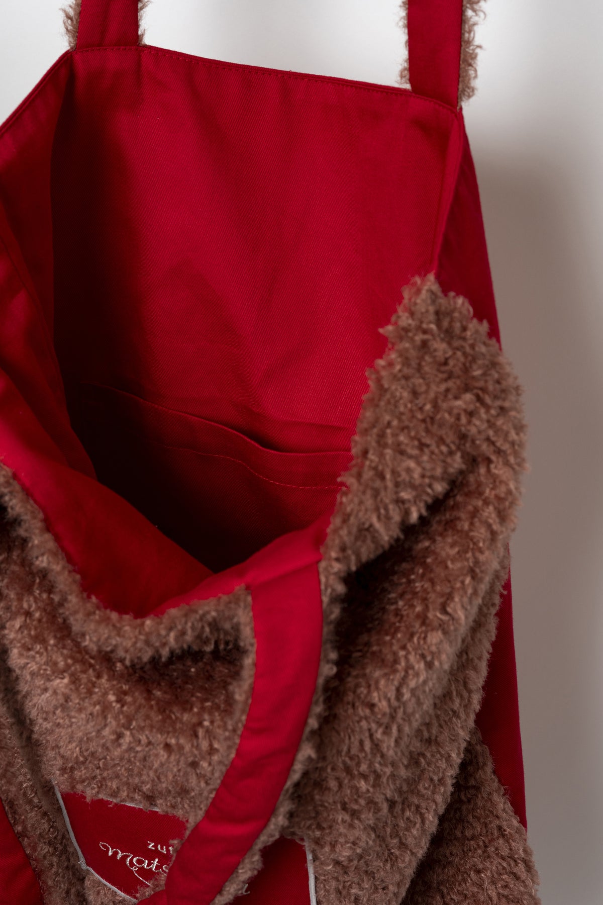 FAUX FUR TOTE BAG