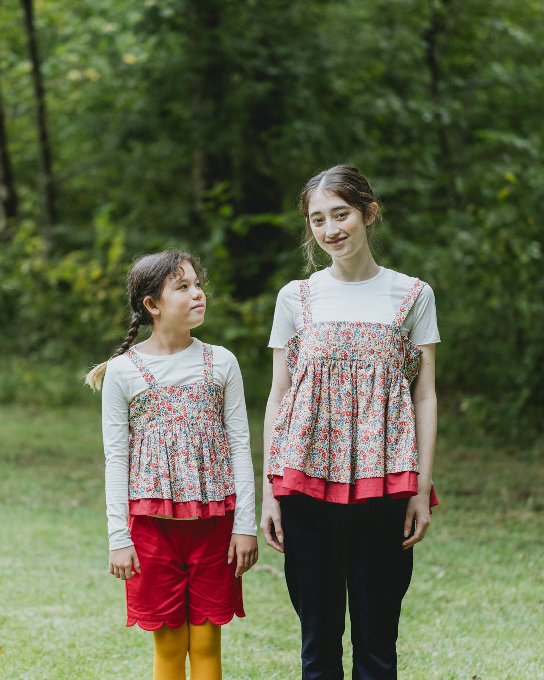 双层无袖自由上衣